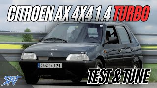 SRT  Citroen AX 14i Turbo 4x4 Onboard mapping amp Performance Tests  HD [upl. by Evadnee]