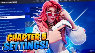 NEW Chapter 5 BEST Controller Settings For Fortnite XboxPS4PS5PC [upl. by Temple587]