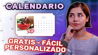 CREA TU CALENDARIO PERSONALIZADO 2024 [upl. by Anaig]