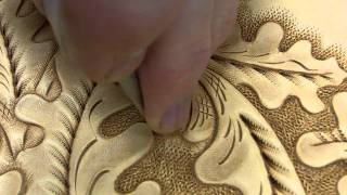 How to tool leather  Backgrounding with a Craftool A888 [upl. by Scotti]