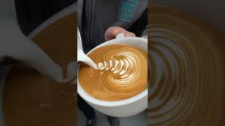 Latte art tutorial [upl. by Oribella]