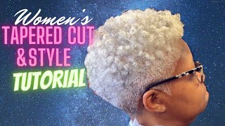 HOW TO Womens Tapered Cut amp Styles  Step by step tutorial [upl. by Letisha345]