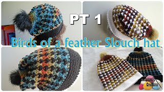 Birds of a Feather Crochet Slouch Hat Pt 1  Crochet Tutorial [upl. by Roswald]