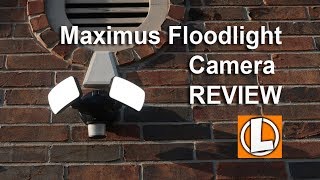 Maximus Floodlight Camera Review  Unboxing Features Setup Setting Installation Video Footage [upl. by Aeslek380]