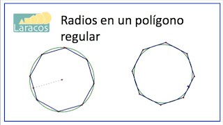 Como encontrar los radios de los circulos inscrito y circunscrito en octagono regular [upl. by Annas]