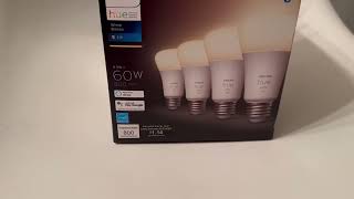 Philips Hue Smart Light Starter Kit  Includes 1 Bridge 1 Smart Button and 3 Smart 75W A19 [upl. by Yettie]