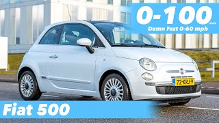 Fiat 500 12 Dualogic Sport 2010 Acceleration 0100 SemiAuto [upl. by Redienhcs]