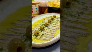 BOQUERONES EN VINAGRE El aperitivo más rico😋🍻 Están impresionantes👍🏻youtubeshorts shorts [upl. by Whitver]