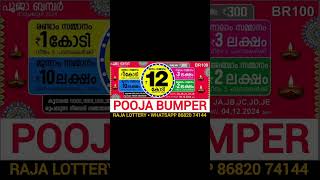 POOJA BUMPER BR100 4122024 poojabumper bumper keralalottery kerala kl TN tamilnadu [upl. by Anala]