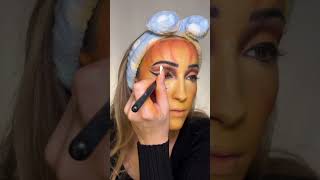 Jacko’lantern makeup tutorial 🎃 jackolanternmakeup makeuptutorial [upl. by Aicilif]