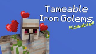 Tameable and Smart Iron Golems Addon  Minecraft Pocket Edition [upl. by Cornela]