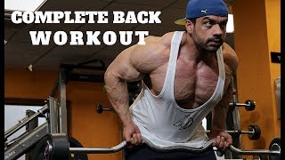 COMPLETE BACK WORKOUT FOR MASS with MUSCLEMANIA PRO ATHLETE [upl. by Annatnom560]