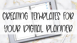 How to Create Templates for Your Digital Planner Monthly Weekly Budget and More [upl. by Russia86]