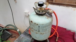 Mens dream Rust removal Portable Air Sandblaster using Gas Bottle  DIY [upl. by Arataj]