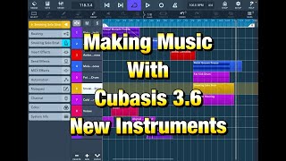 Cubasis 36  Making a Track with the New Instruments  Demo for the iPad [upl. by Akiam]