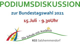 Podiumsdiskussion zur Bundestagswahl 2021 [upl. by Emelen]