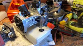 Huasheng  kasei 63cc 2stroke engine unboxed review amp performance port work [upl. by Azila]