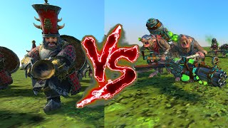 Blunderbusses VS Ratling Guns Total War Warhammer 3 [upl. by Eiramanitsirhc]