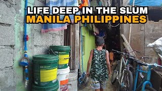 life in happyland tondo SLUM  manila Philippines 4k [upl. by Hagep960]