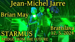 JEANMICHEL JARRE amp BRIAN MAY  1252024  BRIDGE FROM THE FUTURE  BRATISLAVA CONCERT  STARMUS [upl. by Bonn165]