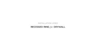 Recessed Ring for Drywall  Installation Video  Modular Lighting Instruments [upl. by Owens]