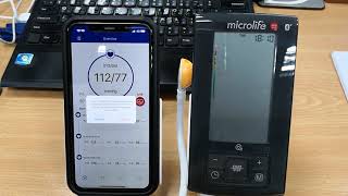 Bluetooth setup amp Manual Data Transfer Microlife A6 BT amp Microlife Connected Health App iOS [upl. by Sprage]