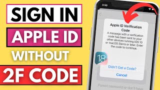 How To Sign in Apple id Without Verification Code  Sign in Apple Id Without 2F Code [upl. by Eliot]