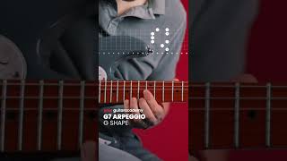 G7 Arpeggio G Shape guitarlessons [upl. by Atniuqal]