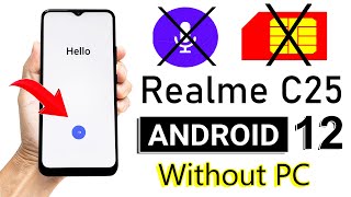 Realme C25 FRPGoogle Account Unlock 2022 without pc  RMX3193  RMX3191 [upl. by Haukom650]