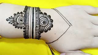 EASY MANDALA MEHNDI DESIGN FOR BEGINNERS  SIMPLE HENNA [upl. by Lareine]