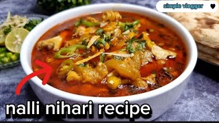 how to make nalli nihari nihari recipe special muttonpakistani nihari recipe [upl. by Ecinad888]