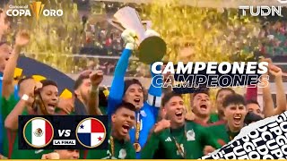 ¡GRÍTALO MÉXICO Así levantaron el trofeo de CAMPEÓN DE LA COPA ORO 2023  TUDN [upl. by Miehar]