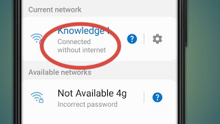 Connected Without Internet Wifi Problem  Connected Without Internet Wifi Problem Samsung [upl. by Nylanaj]