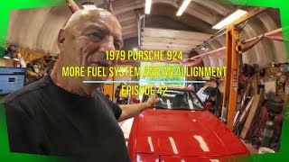 1979 Porsche 924 Fuel System and Alignment Episode 42 [upl. by Cohbath]