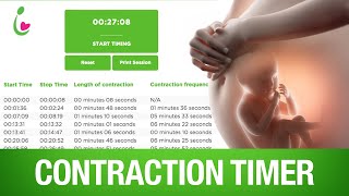 Contraction Timer How to Time Contractions During Pregnancy  Pregistry [upl. by Anas]