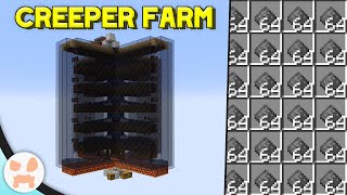 MINECRAFT CREEPER FARM TUTORIAL  Easy Automatic Gunpowder Minecraft 119 [upl. by Sheree]