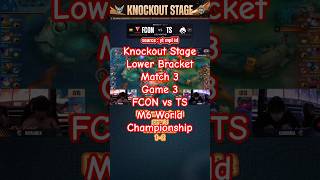 KO Stage Lower FCON vs TS game 3 mlbb mobilelegends mlbbm6 greaterthanever m6nyalaindonesia [upl. by Etteloc525]