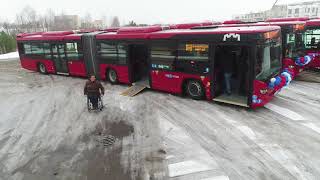 Vilniuje – 50 naujų triašių „Scania“ autobusų [upl. by Dahaf]