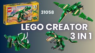 LEGO 31058 Creator Mighty Dinosaurs speed build [upl. by Yablon]