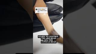 How to apply the cuticle bead to avoid flooding your clients cuticles shorts beginnernailtech [upl. by Yditsahc]