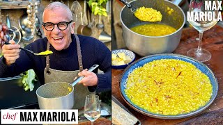 RISOTTO ALLA MILANESE a Regola dArte con Midollo e Zafferano Ricetta di Chef Max Mariola [upl. by Barbi]