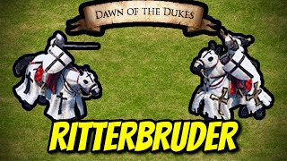 RITTERBRUDER  Mounted Teutonic Knight  AoE II Definitive Edition [upl. by Nosredneh]