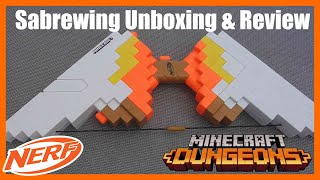 Nerf Minecraft Dungeons Sabrewing Unboxing amp Review A Collectors Viewpoint [upl. by Ellenahc]