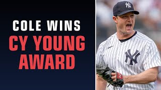 Gerrit Cole Unanimously WINS AL Cy Young Award [upl. by Brett]