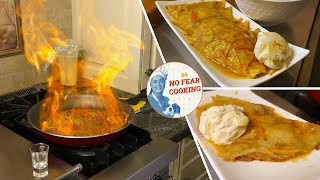 Crepe Suzette Flambé Recipe [upl. by Rehpotisrhc276]