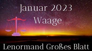 Monatslegung Waage Januar 2023 ♎ Auch Kleinkram ist wichtig [upl. by Fifine]