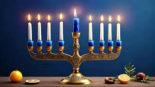 Happy Hanukkah 4K Animation  Celebrating with Music and Light [upl. by Naoh]