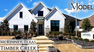 New Construction Homes in Dallas  Model Home Drees Homes Timber Creek McKinney TX [upl. by Debera797]