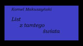 Kornel Makuszyński List z tamtego świata Audiobook Cała książka [upl. by Shafer]