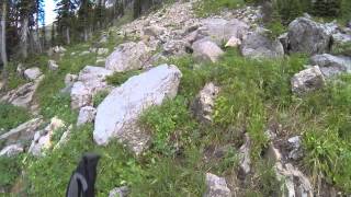 Route through Cliffs behind Hidden Lake Glacier National Park [upl. by Kalvn]